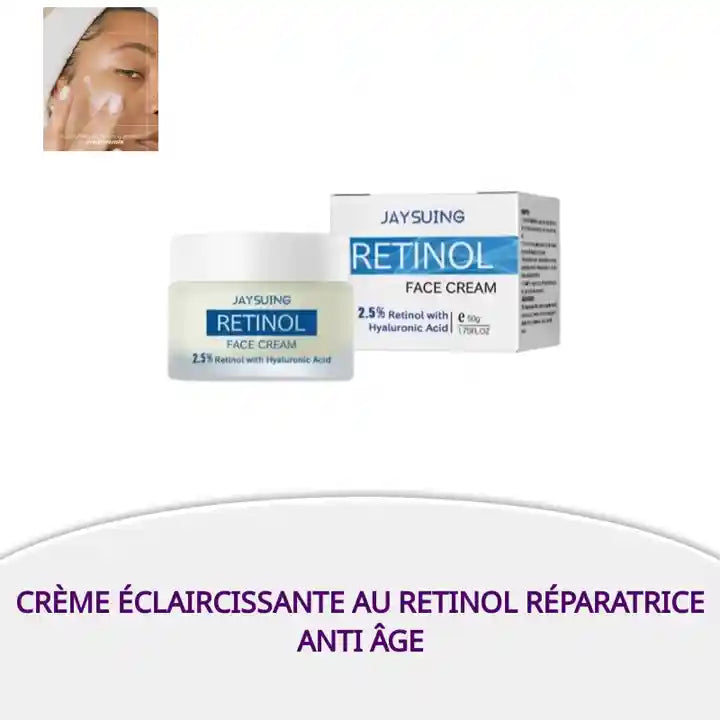 Cr&egrave;me &Eacute;claircissante au Retinol r&eacute;paratrice anti &acirc;ge by@Outfy
