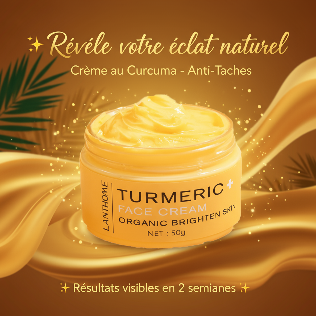 Publicité Crème au Curcuma