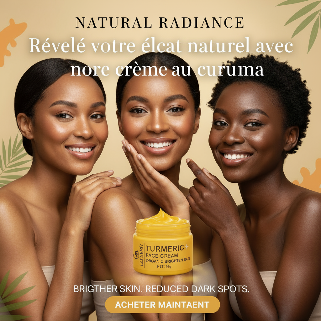 Publicité Facebook - Crème au Curcuma
