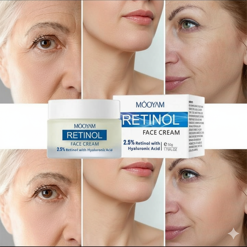 Crème Éclaircissante  au Retinol réparatrice anti âge