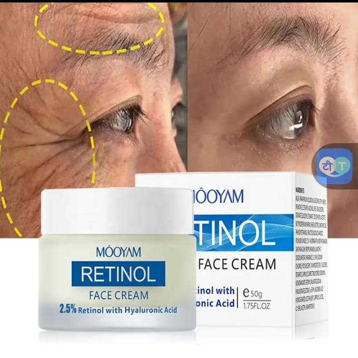 
"Application crème réparatrice anti-âge"