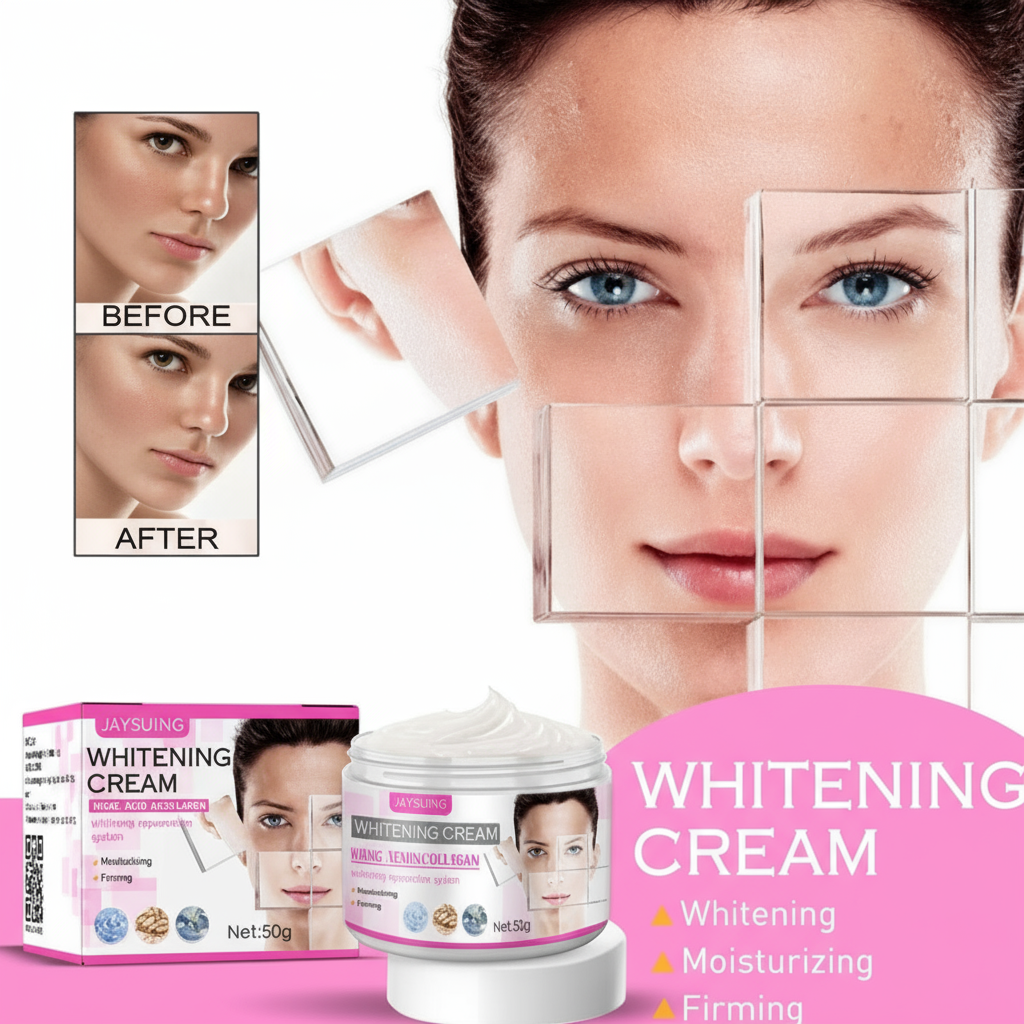 Transformation crème blanchissante